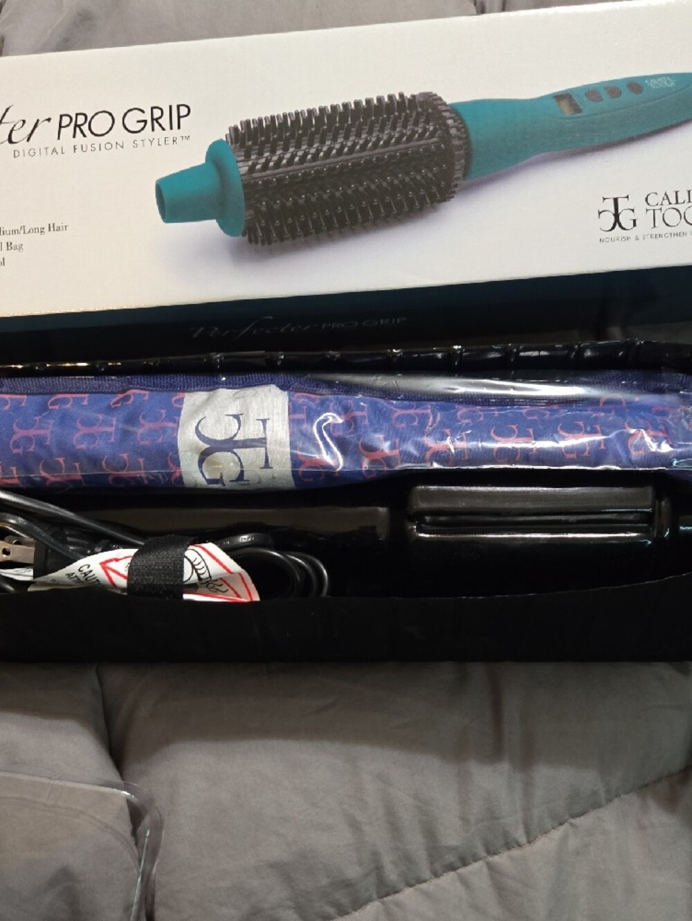 Calista Tools Perfecter Pro Grip Digital Fusion Styler - Teal - Picture 3 of 4